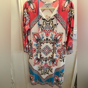 Studio One printed dress.  Great for business